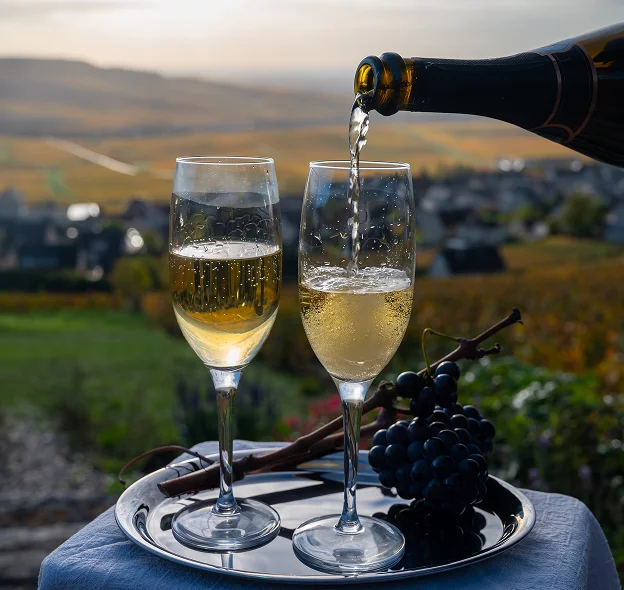degustation de champagne à Verzenay près de Reims dans la Marne 51